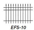 EFS-10 Spear-Top Picket Style, availible in all profiles