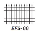 EFS-66 is an industrial only profile, providing the ultimate security for your business. combined with a curved top, nobody is getting over this fence.